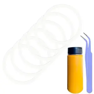 Hydro Flask 6 Pcs Water Bottle Gasket Replacement for Wide Mouth Flip Lid Silicone O Rings 2 Inch with Tweezers Compatible with Hydroflask
