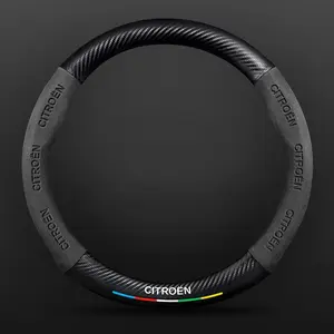 Fashion Suede car steering wheel cover For Citroen C4 C5 C3 C1 C2 C6 C3-XR Picasso Berlingo C3L C-Crosser CElysee Aircross