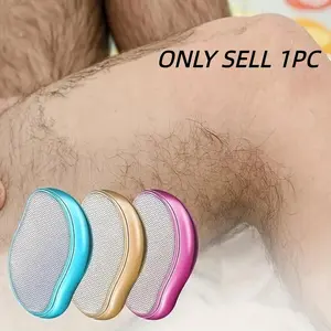 Crystal Hair Remnoval Tool Hair Removal Unisex Pain-Free ExfoliatorReusable Waterproof,Blue Gold Silver Colors, Designed foruse on smooth skin on the back,arms,and legs.I For usein shaving. Ideal Mother's Day Gift, Christmas gift, Reusable Hair Remover