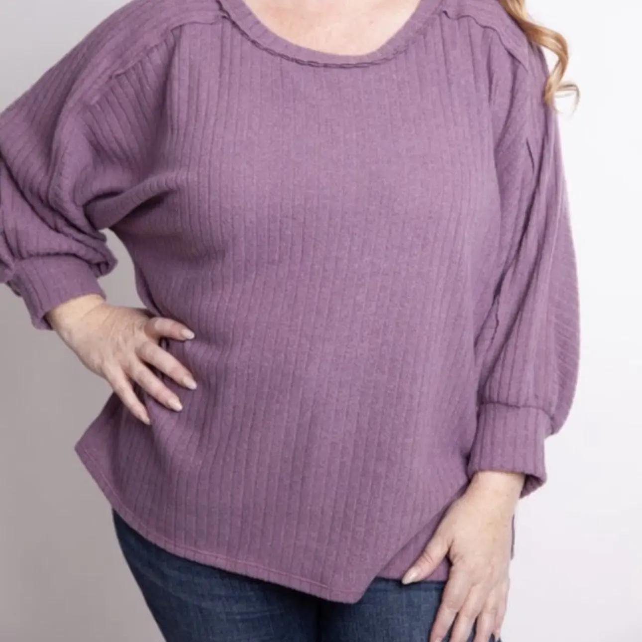 Dear Scarlett Lavender Sweater