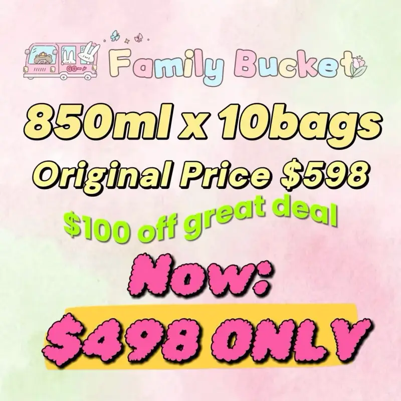 【LIMITED VALUE】Family buckets 10 bags original design diy beads for pen, phone chain and keychain each bag 850ml