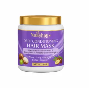 Naasahys Naturals Deep Conditioning Hair Mask. Naturals Deep Repair Hair Mask, Paraben and Sulfate Free, Deep Conditioner for Reviving dull hair, Damaged and dry Hair. Hydrating dry, Frizzy, All Hair Type