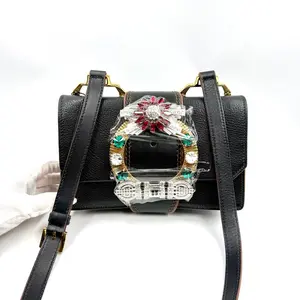 Pre-owned miumiu AS SHOWN Clutches & Wristlets HZ 2131 Miu Miu Madras shoulder bag 26.03.12