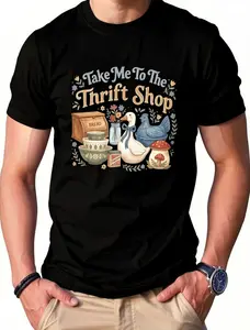 Take Me To The Thrift Shop T-Shirt, Vintage Thrifting Graphic Tee, Funny Graphic Tee for Thrift Lovers