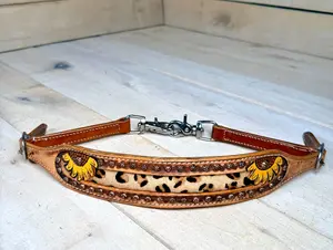 Sunflower Leopard Studded Wither Strap