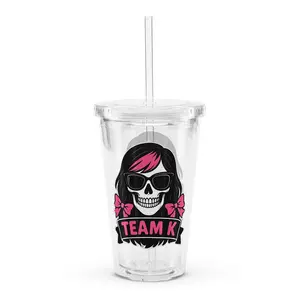 TEAM K (V-6) Clear Plastic Tumbler