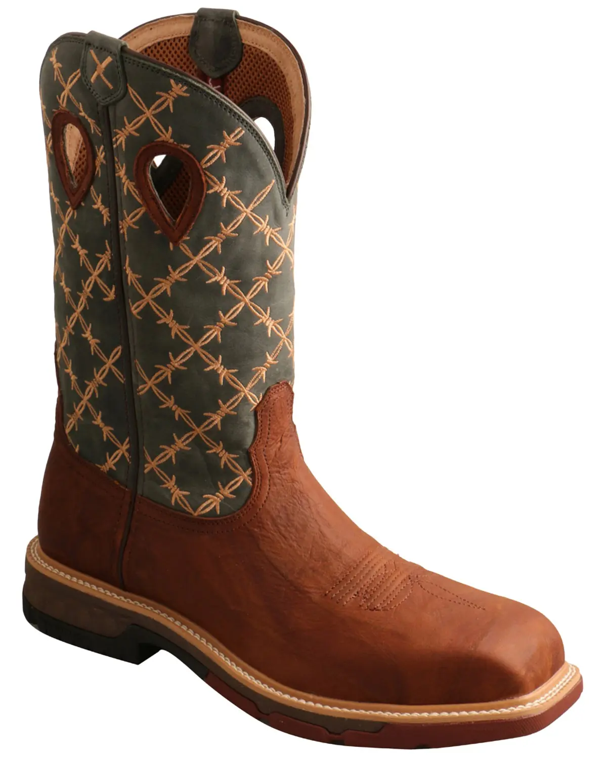 Twisted X Men's Men'S Cellstretch Western Work Boot Composite Toe - Mxbn002