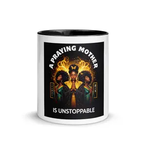 A Praying Mother Mug with Color Inside