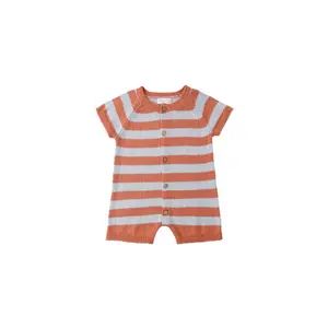 Rylee + Cru Liam Knit Romper, Americana Stripe
