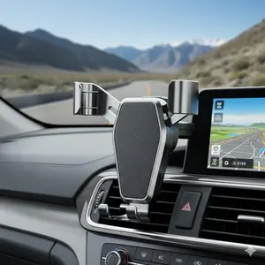 Universal Car Phone Mount with Gravity sensor - 360° Rotatable Air Vent Clip, Non-Slip Universal Holder, Car Cellphone Mount for secure Driving Navigation, Cell Phone Car Mount