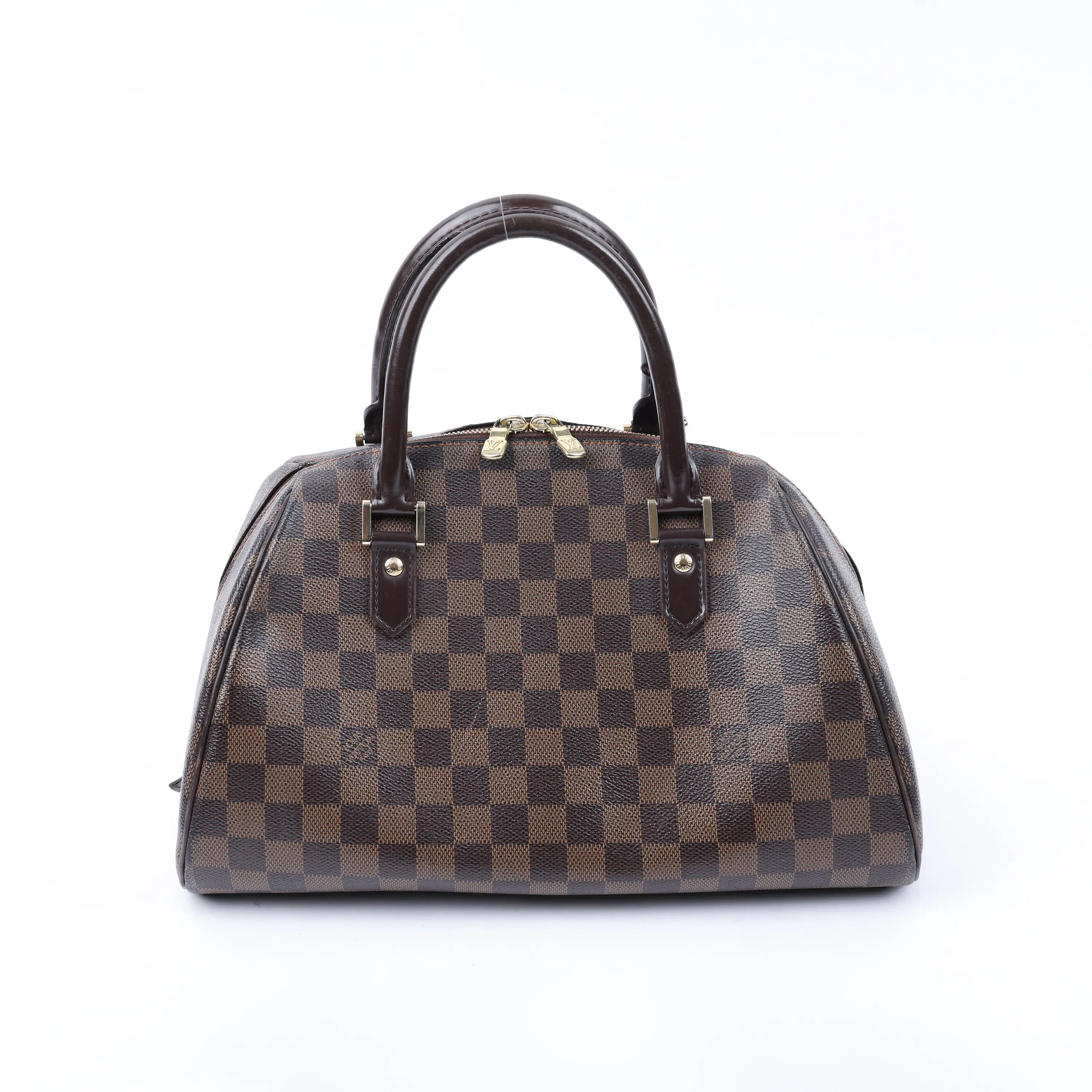 Pre-owned Louis Vuitton coated canvas Tote Bags Damier Ebene Canvas Ribera MM Boston Bag (4900000140477)