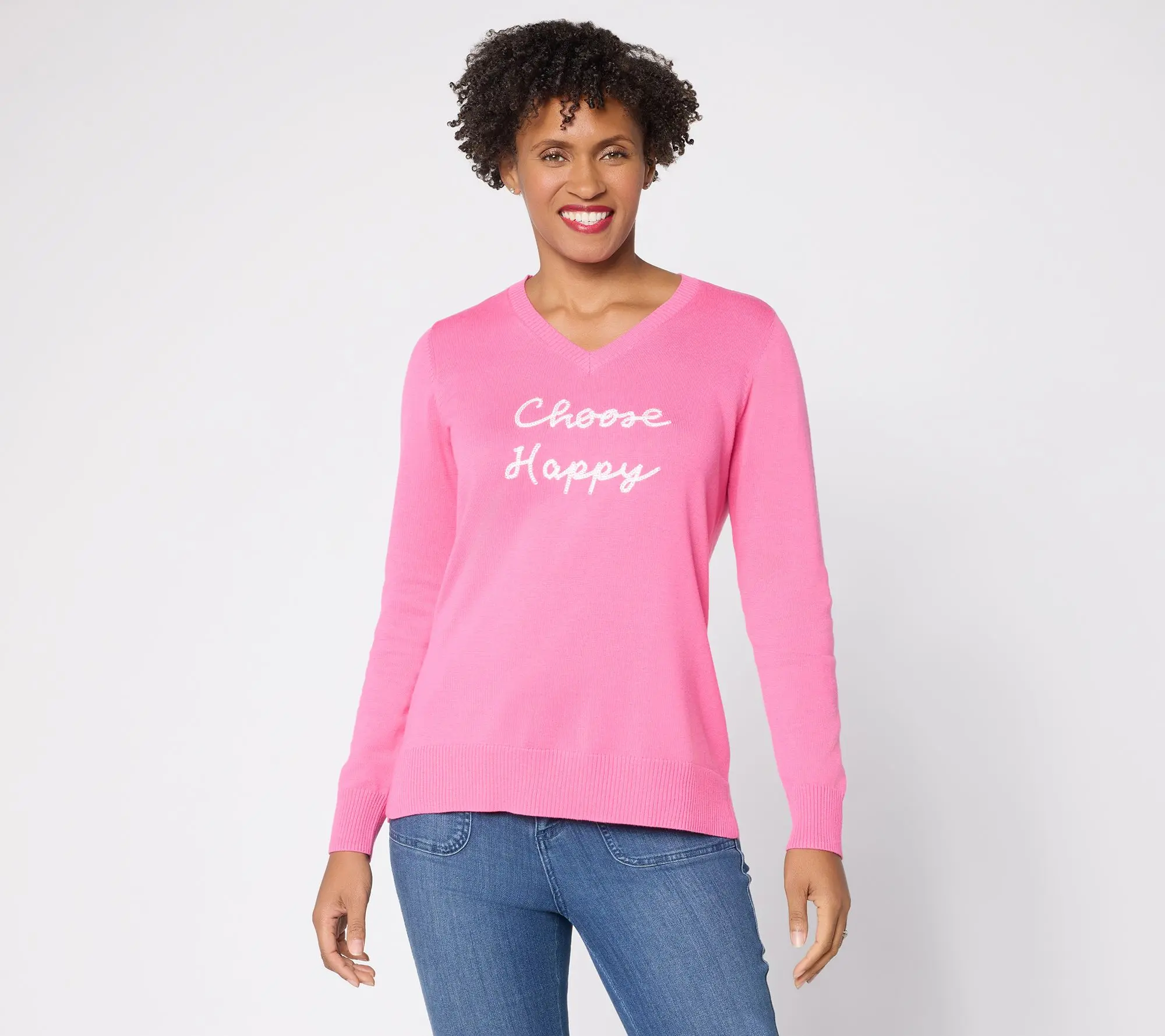 Belle by Kim Gravel Chic Speak Statement Sweater