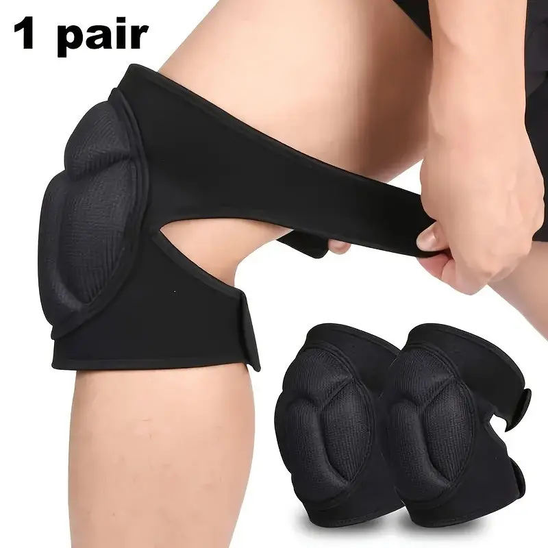 1 Pair Knee Pads for Sports, 15 Mm Thick Work Knee Pad for Men & Women, Anti-Slip Collision Avoidance, Thick Eva Foam Protection, Kneepads