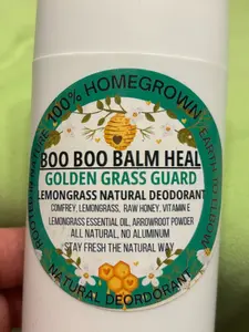 BOO BOO BALM HEAL GOLDEN GRASS GUARD ALL NATURAL DEODORANT