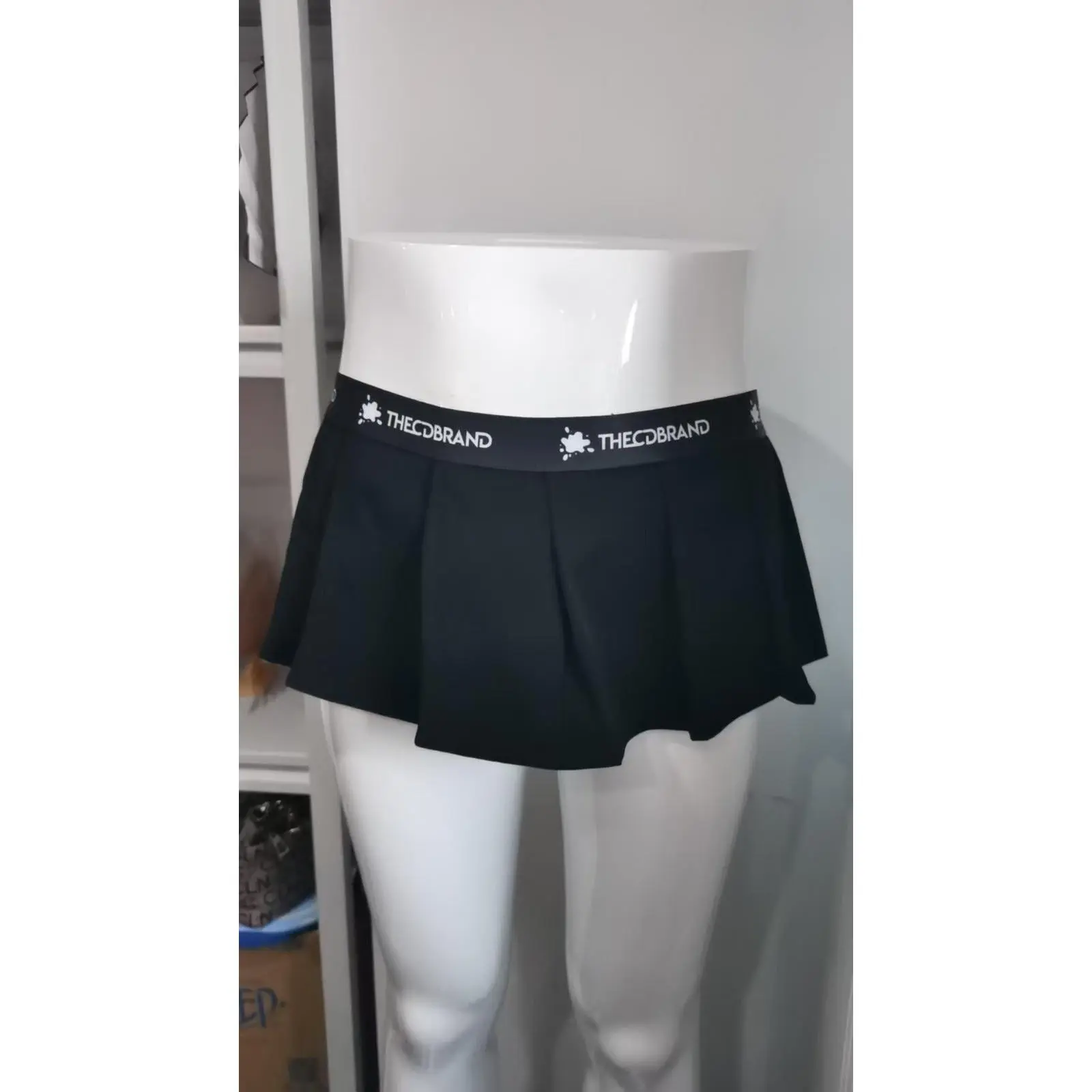 Black Tiger Thong Full Skirt