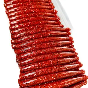 C and C Bait Co. Ball Drop Worm TNT Soft Plastic 10 Units for Fishing Lures with Ball Drop Design