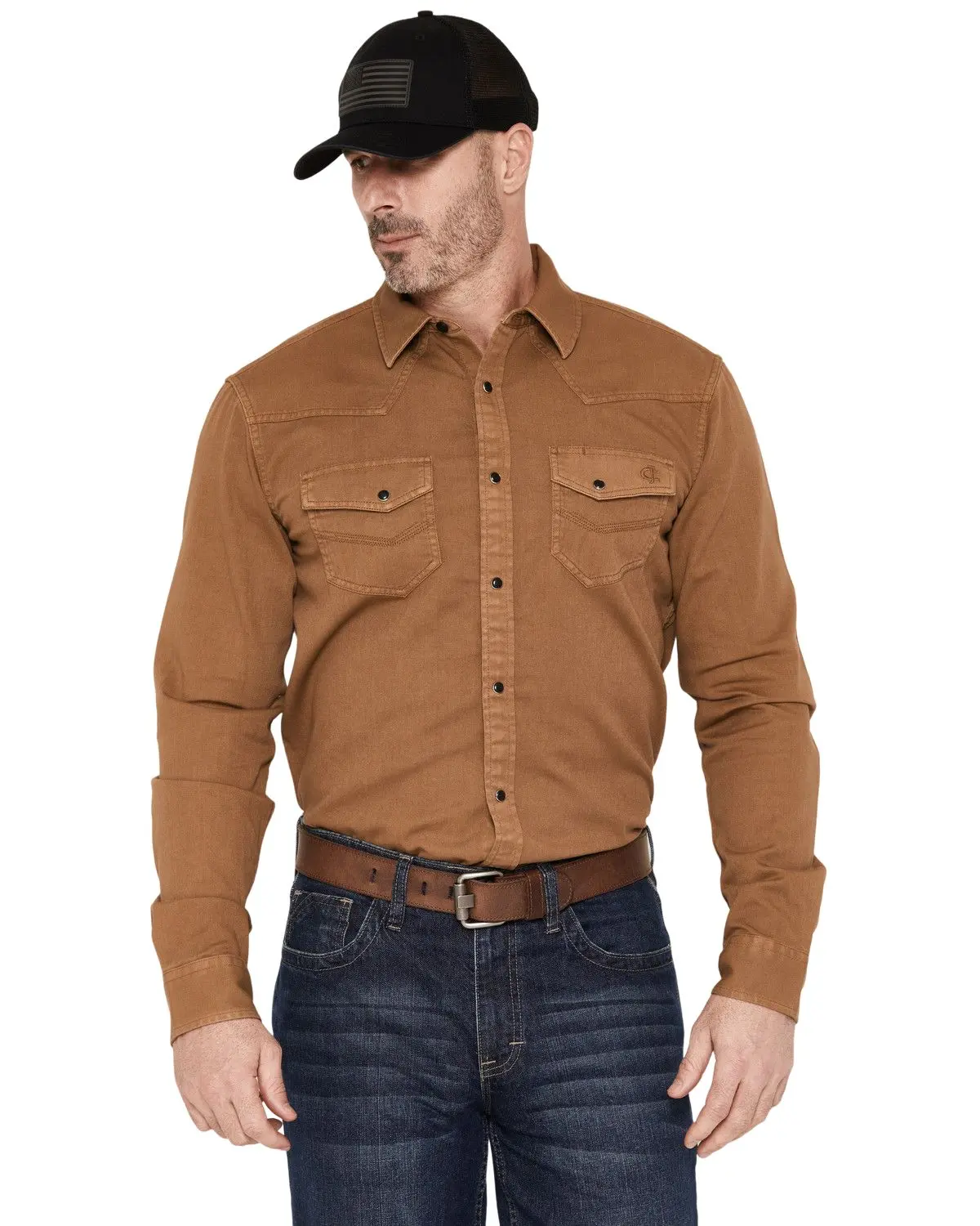 Cody James Men's Men'S Fr Medora Long Sleeve Snap Western Work Shirt - Cjfrsp26w3-Khk