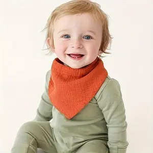 8 Pack Baby Bibs, Soft Breathable Absorbent Bib Set For Baby Boys And Girls, Soft Newborn Bibs, Solid Colors, Suitable For 3-36 Months