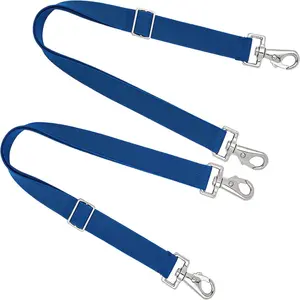 Premium Horse Blanket Sheet Leg Straps Replacement Stretchy Belly Strap with Double Swivel Snaps Adjustable Elastic Length from 24 to 42 Inch for Winter Blanket