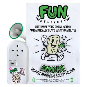 Annoise by FUN Delivery – Custom Hidden Sound Device | Record Your Own 10-Second Prank | April Fools & Office Gag Gift | White Elephant Gift