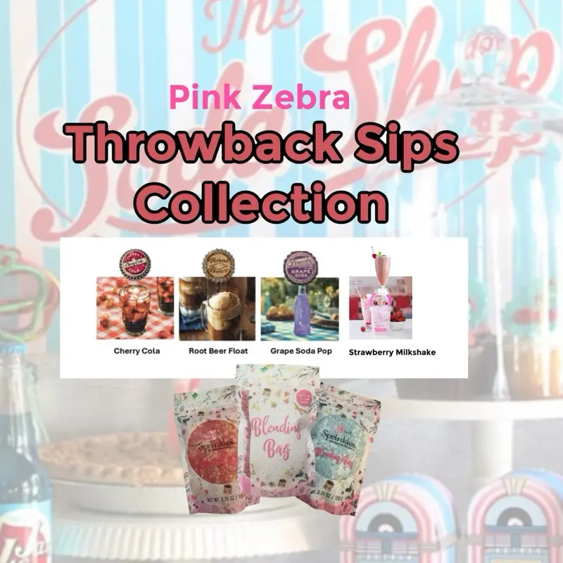 Pink Zebra Sprinkles - Throwback Sips Collection - Non-Toxic Wax