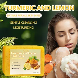 Lemon ginger yellow soap and citric acid soap, used for washing face and hands, softens rough skin, moisturizes and nourishes, suitable for all skin types, suitable for both men and women. Wedding season souvenir gift, Mother's Day gift