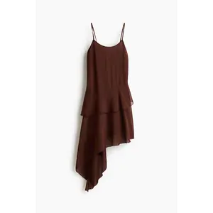H&M Asymmetric chiffon dress