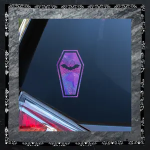 Bat Coffin Decal