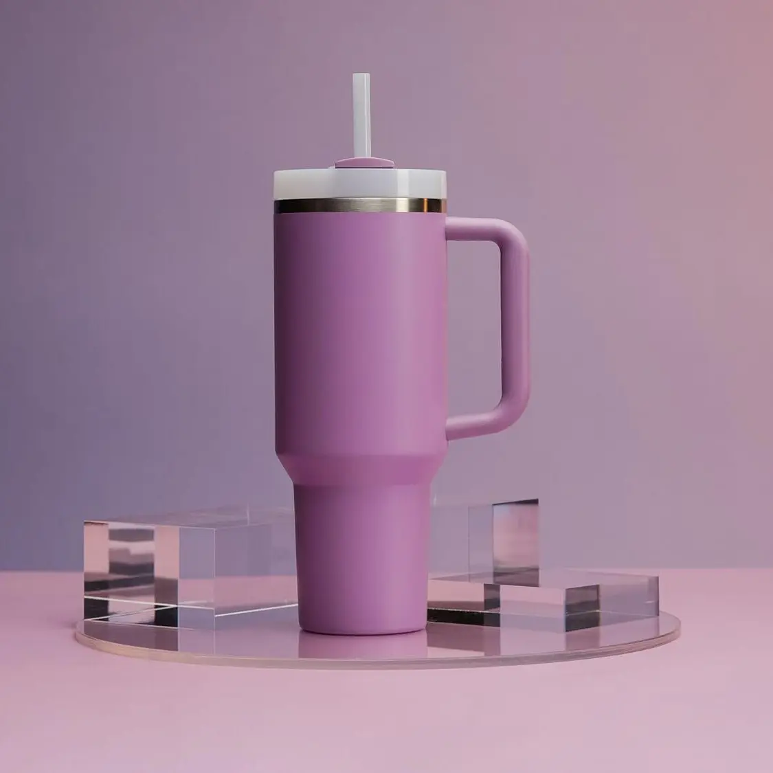 40 oz Lilac Stan Quencher H2.0: BPA-Free, Insulated Cup with