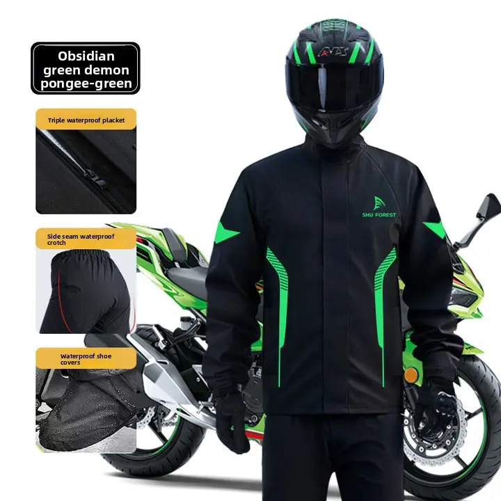 Motorcycle raincoat split suit, men's and women's riding split raincoat, whole body rainstorm-proof takeaway, waterproof for riders