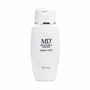 MD Ultimate Purifying Foaming Face Wash with Natural AHA & Citric Acid for Oily Skin - Brightening & Smoothing Facial Cleanser, 125ml, Facial Wash