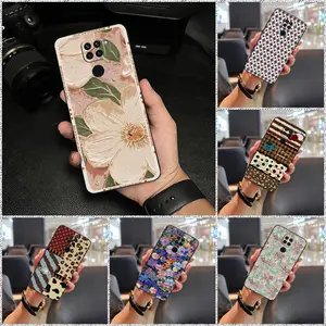 Soft case Durable Phone Case For Xiaomi Redmi Note9/Redmi 10X 4G Silicone Shockproof Cute Anti-knock Full wrap oil painting TPU Waterproof Cartoon Phone Pouch Fashion Design