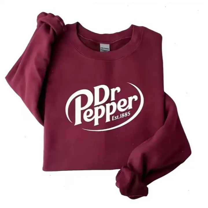 Dr. Pepper Sweatshirt, Dr Pepper Lover, Dr Pepper Gift, Gift for Girlfriend Cotton Clothing Fabric