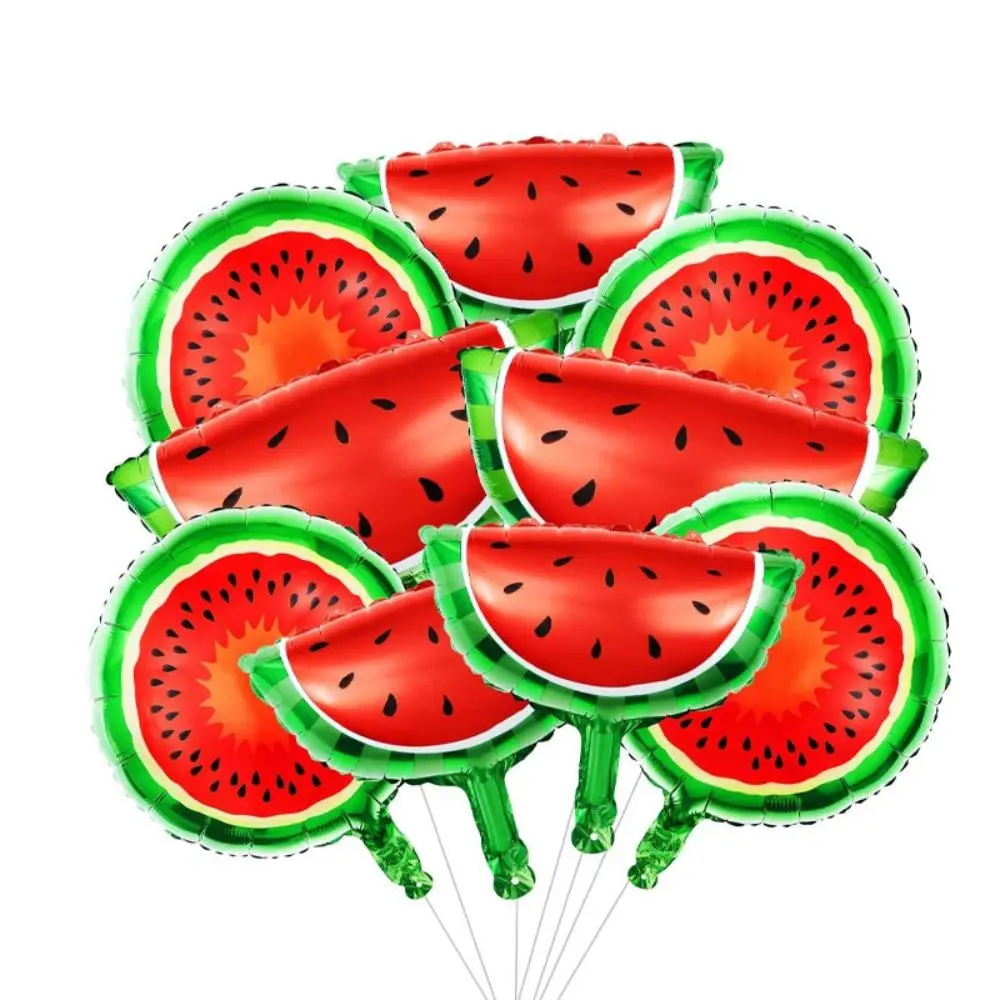 Aluminium Fruit Print Watermelon Balloon, Gas-Tight Seal Inflatable, Summer Refreshing Theme Party & Birthday Balloon Decor, Home & Festive Supplies, Inflatable Form