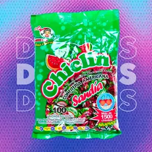 1 Bolsa de Chiclin Sandia  100und confites centro americanos