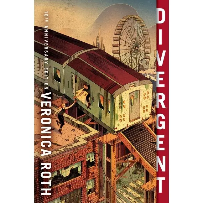 Divergent 10th Anniversary Edition (Divergent Series: Volume Number 1) by Veronica Roth||Nicolas Delort [Paperback Book]