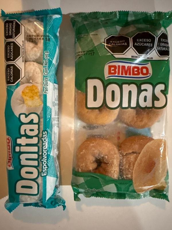 Donas y Donitas de Bimbo. Bundle of 3 bags in each order. Pick your bundle . Sweet powdered and sugar donuts