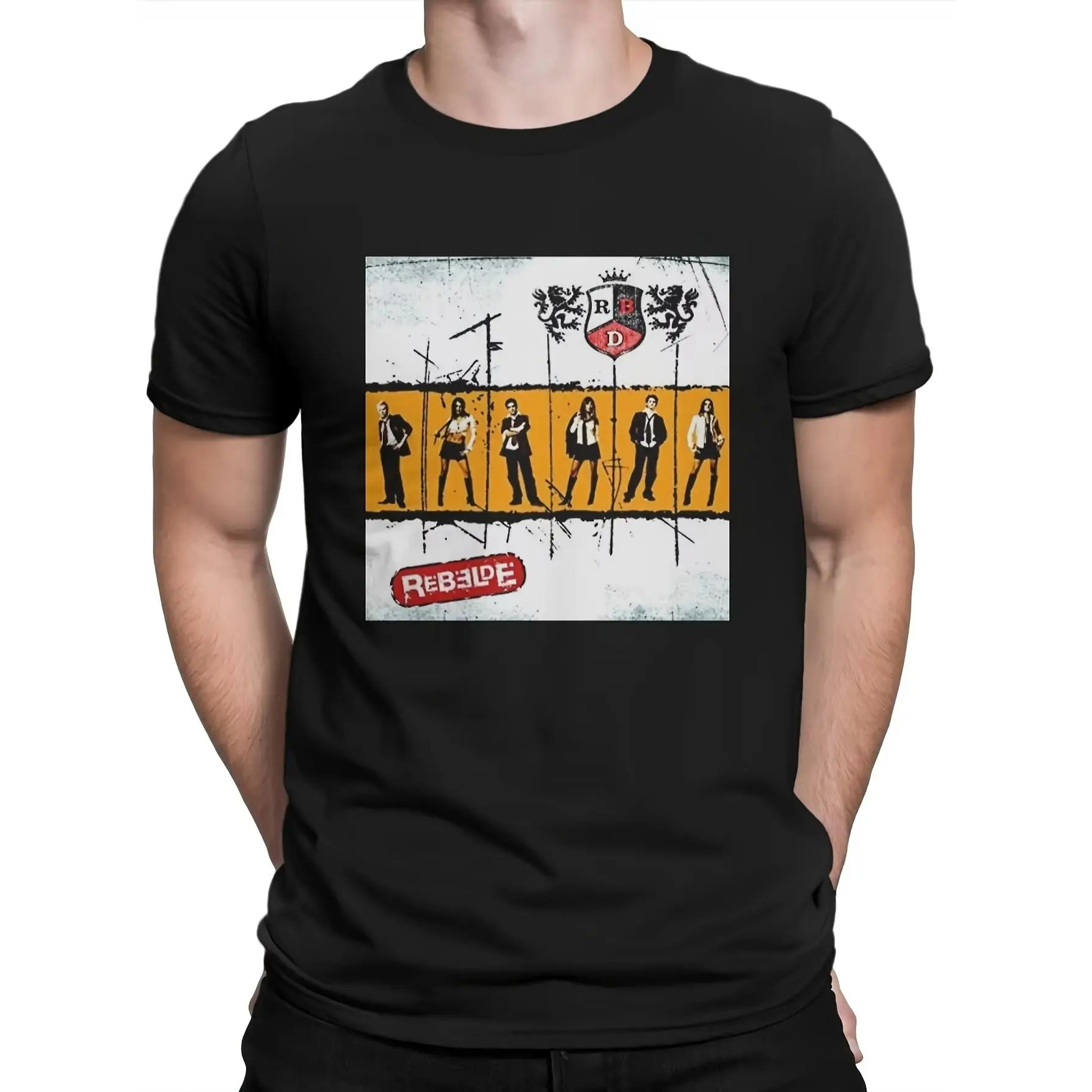Women's Graphic RBD "Rebellious" Album Print Unisex Cotton T-Shirt - 100% Cotton, 220g, Crew Neck, Lightweight, All Seasons Casual Streetwear Essential, Versatile, Soft, Do Not Bleach, Machine Washable, Short Sleeve