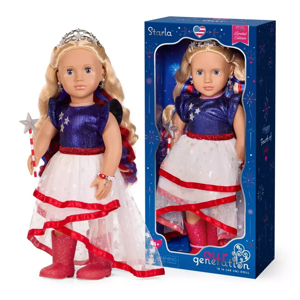 Our Generation Starla Fourth of July 18" Doll and Accessories Keepsake Collection 2026 Celebration Series