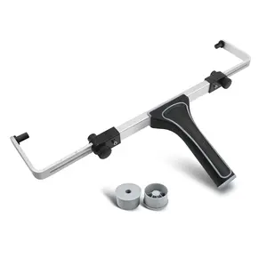 ROLLINGDOG Adjustable Paint Roller Frame, 12–18 Inch Adjustable Width Wide Roller Handle, 2-in-1 DIY Painting Tool, Lightweight Heavy Duty Aluminum Frame, Easy Lock System, Fits Extension Pole for Wall & Ceiling Painting, Roller Frame, Large Paint Roller