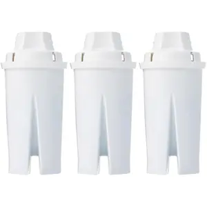 Enhanced Replacement Water Filters for Water Pitchers, BPA-Free, WQA & NSF Certified, Compatible with Brita Water Pitchers & Drinking Water Filter Systems, 6 Month Filter Supply, 3-Pack