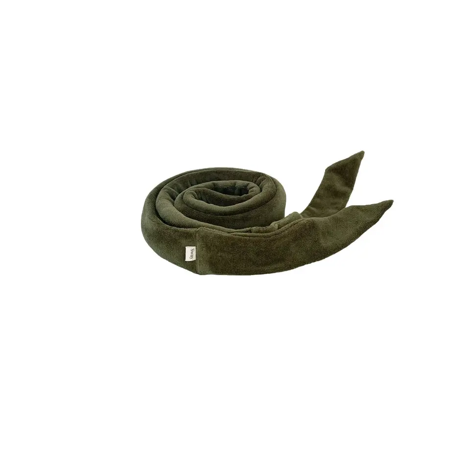 The Original Sway Heatless Curling Velour Ribbon | Hair Wrap for Perfect Curls | Olive Green