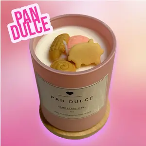 7oz Pan Dulce Fragrance Candle - Hand-Poured Natural Wax Home Decor, Cozy Fragrance Aroma, Clean Burn, Long-Lasting Performance