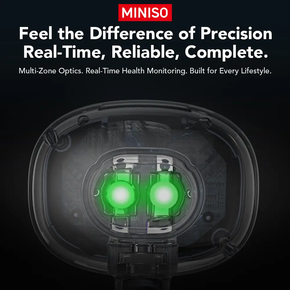 MINISO MS212 Clip On Wireless Headphones with 2025 Bluetooth 6.0