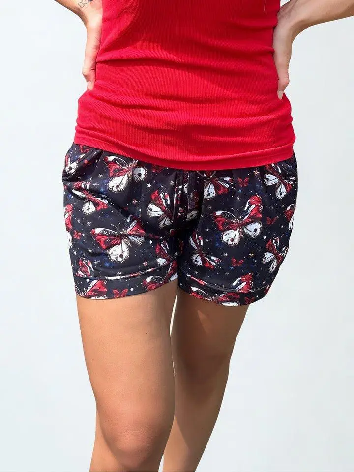 Firework Flutters Adult Bamboo Shorts