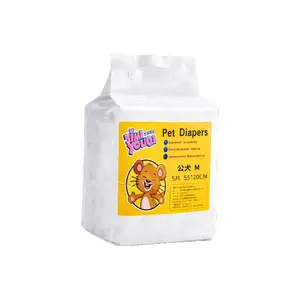 Breathable Dog Diapers Disposable Ultra Thin Soft Cotton Feel No Leakage Male Wetness Indicator Female Simple Design for Cats Too Size S M L XL for Home Carpet Washable Pee Pads
