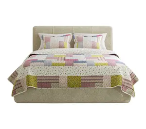 Lavish Home 3-Piece Savannah Classic Patchwork Queen Quilt Set