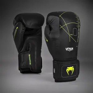 Venum Training Camp 4.0 Boxing Gloves - Black/Neon Green