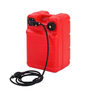 Upgraded Portable Marine Fuel Tank 24/24/55L HDPE Outboard Boat Gas Tank with 10Ft Hose Gauge UV-Resistant I-Handle for Outboard Engines Yachts Fishing Boats 2026New Adapter 6-11mm Pipe