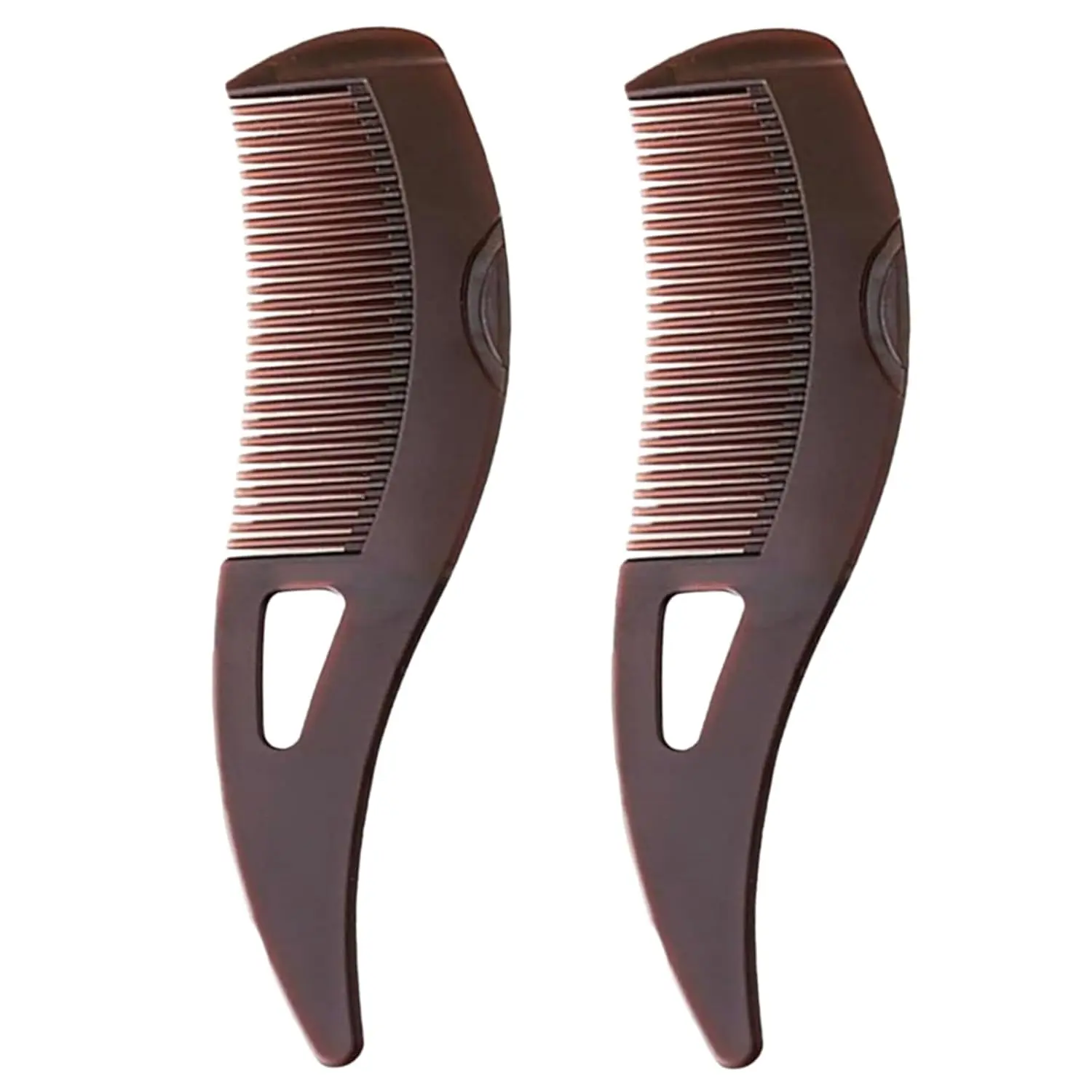 2PCS Dandruff Remover Comb - Plastic Hollow Tooth Button Hairbrush for Scalp Cleaning, Exfoliation, Massage - ABS-Friendly Tool for All Users (Aids Oil Buildup Removal, Scalp Detox, Hair Growth)